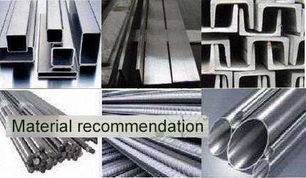 building construction material recommendation