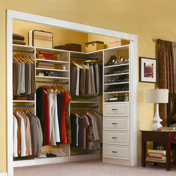 Custom complete closet systems storage organizer ideas